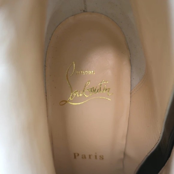 Christian Louboutin So Kate 100 Ankle Boots Multi Striped Glitter Size 37 NEW - Picture 8 of 10